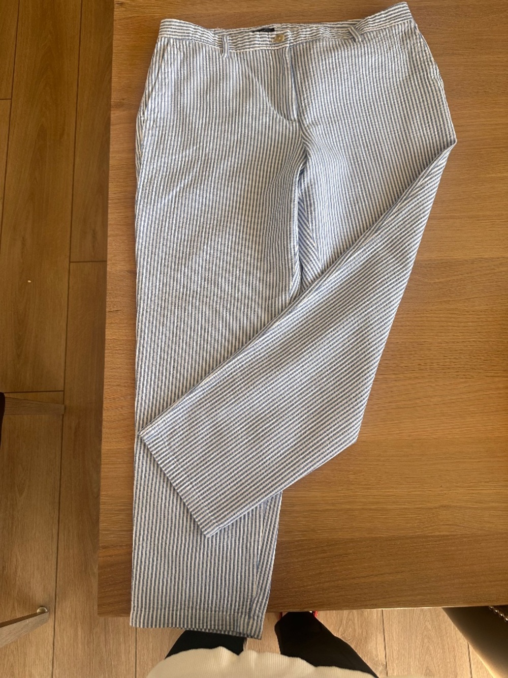 Talbot's Seersucker Relaxed Chinos